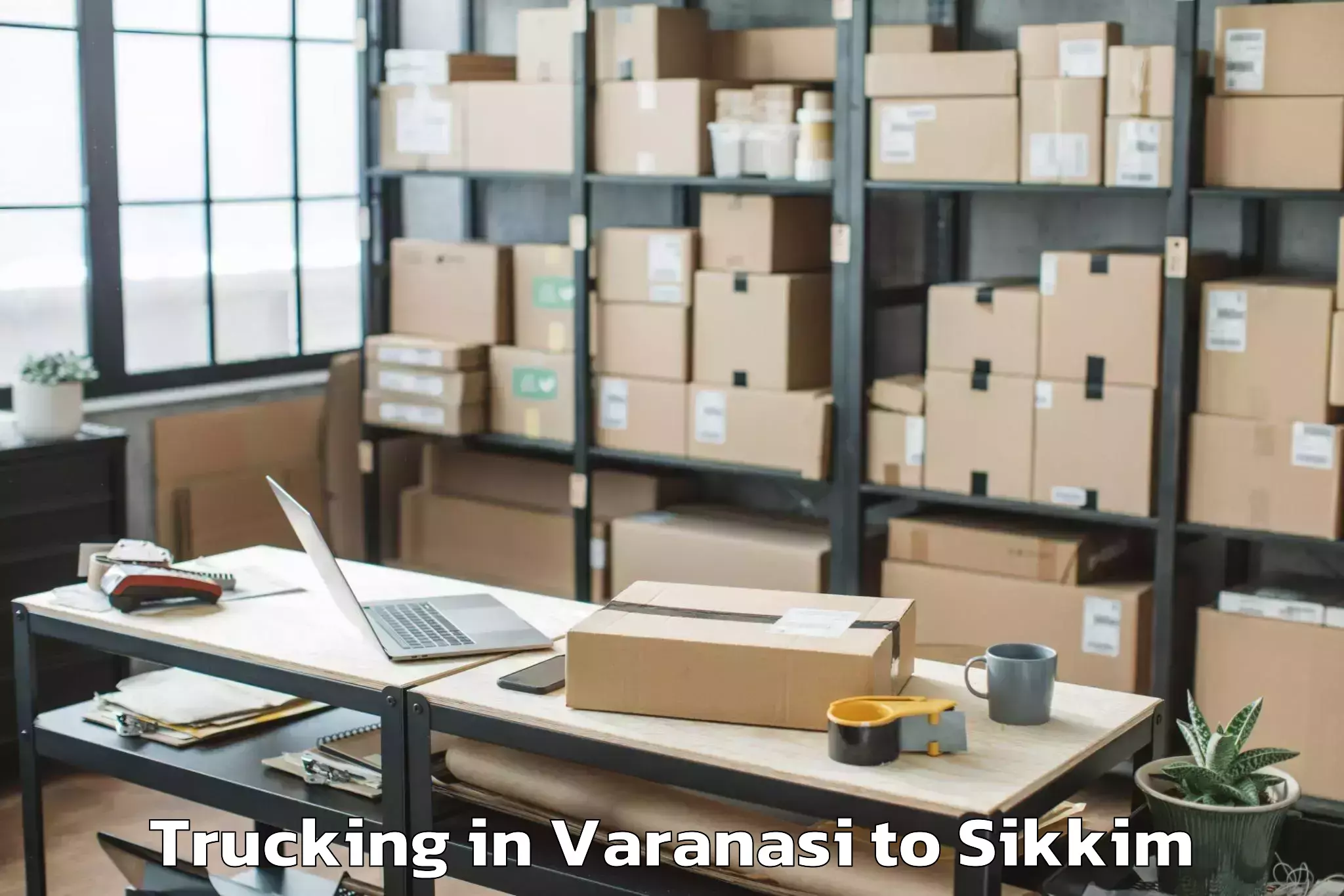 Quality Varanasi to Icfai University Sikkim Gangto Trucking